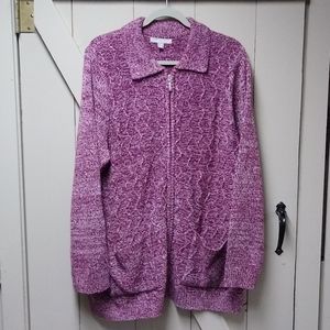 Zip Up Sweater by Woman Within 22/24